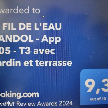 O Fil De L'Eau Bandol - App A05 - T3 Avec Jardin Et Terrasse Daire Dış mekan fotoğraf
