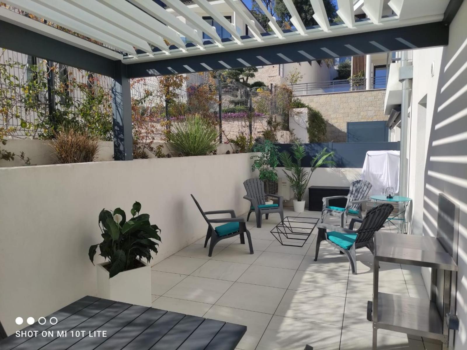 O Fil De L'Eau Bandol - App A05 - T3 Avec Jardin Et Terrasse Daire Dış mekan fotoğraf